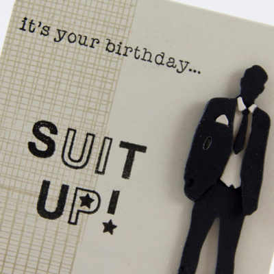 Suit-Up! 'How I Met Your Mother'-Inspired Birthday card by Taheerah Atchia