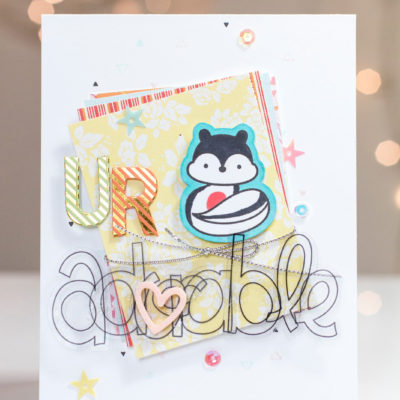 U R Adorable Skunk Card by Taheerah Atchia