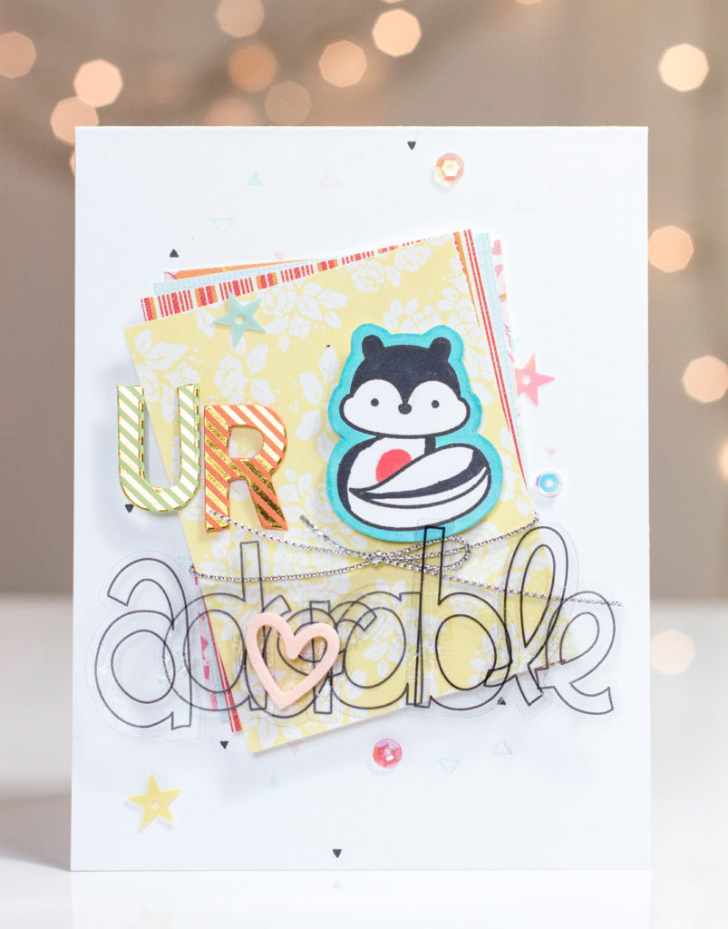 U R Adorable Skunk Card by Taheerah Atchia