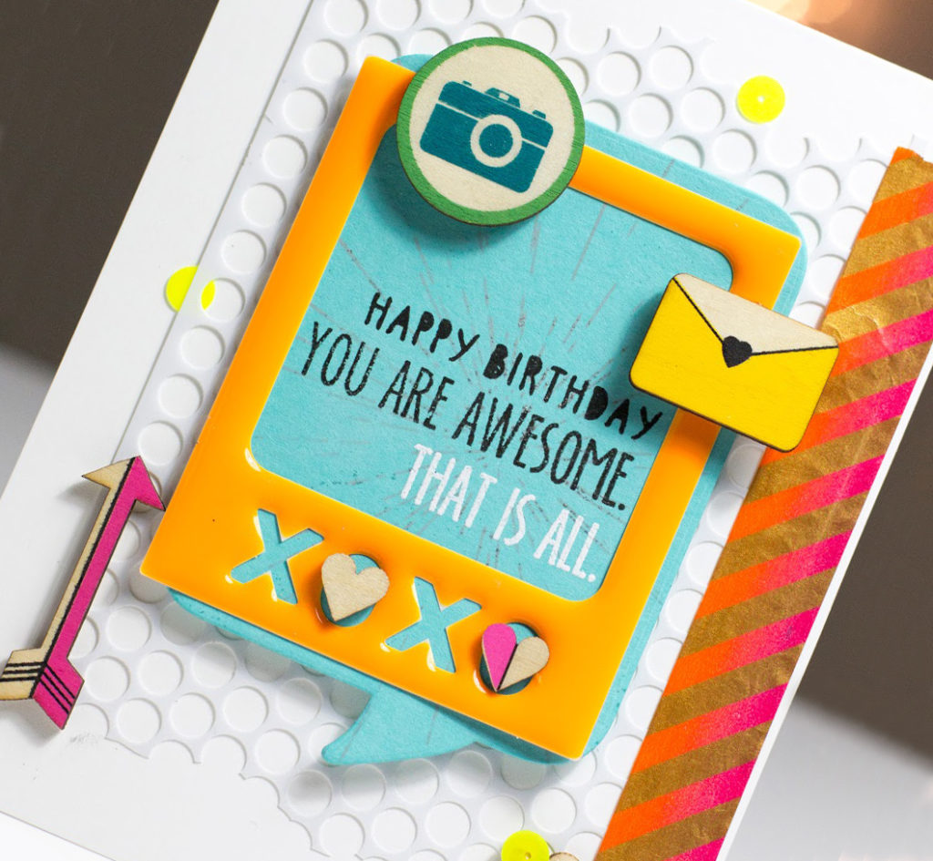 Happy Birthday You Are Awesome Card by Taheerah Atchia