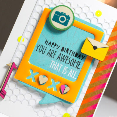 Happy Birthday You Are Awesome Card by Taheerah Atchia