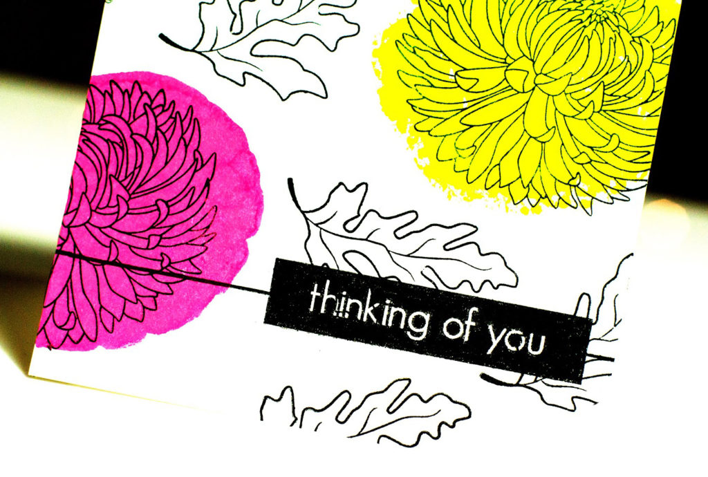 Thinking of You Neon Floral Card by Taheerah Atchia