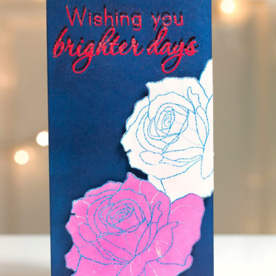 Brighter Days Roses card by Taheerah Atchia