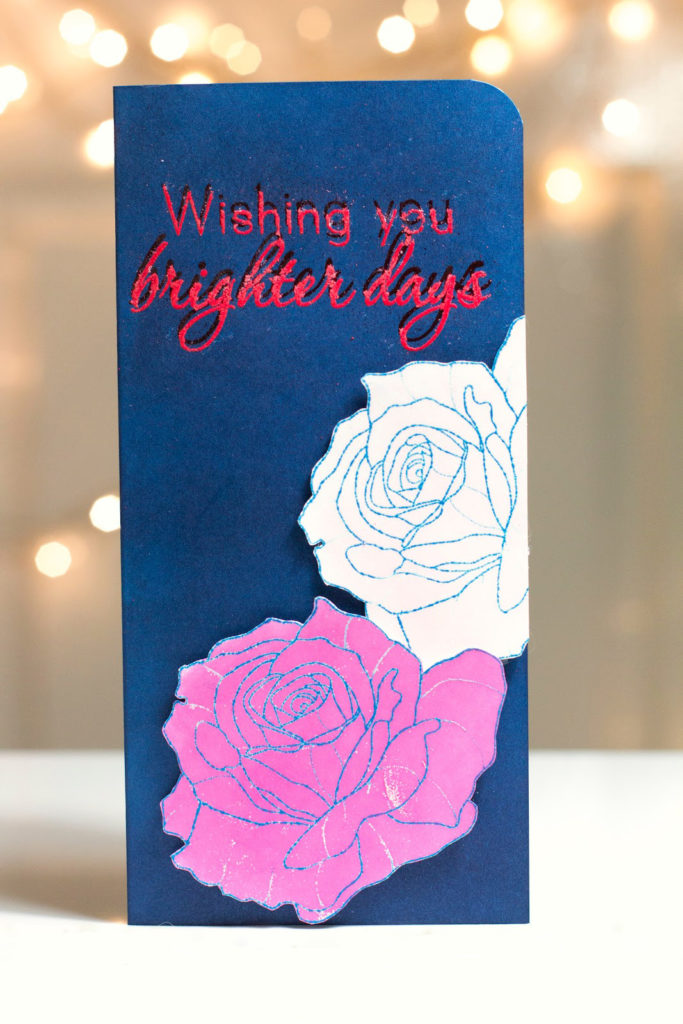 Brighter Days Roses card by Taheerah Atchia