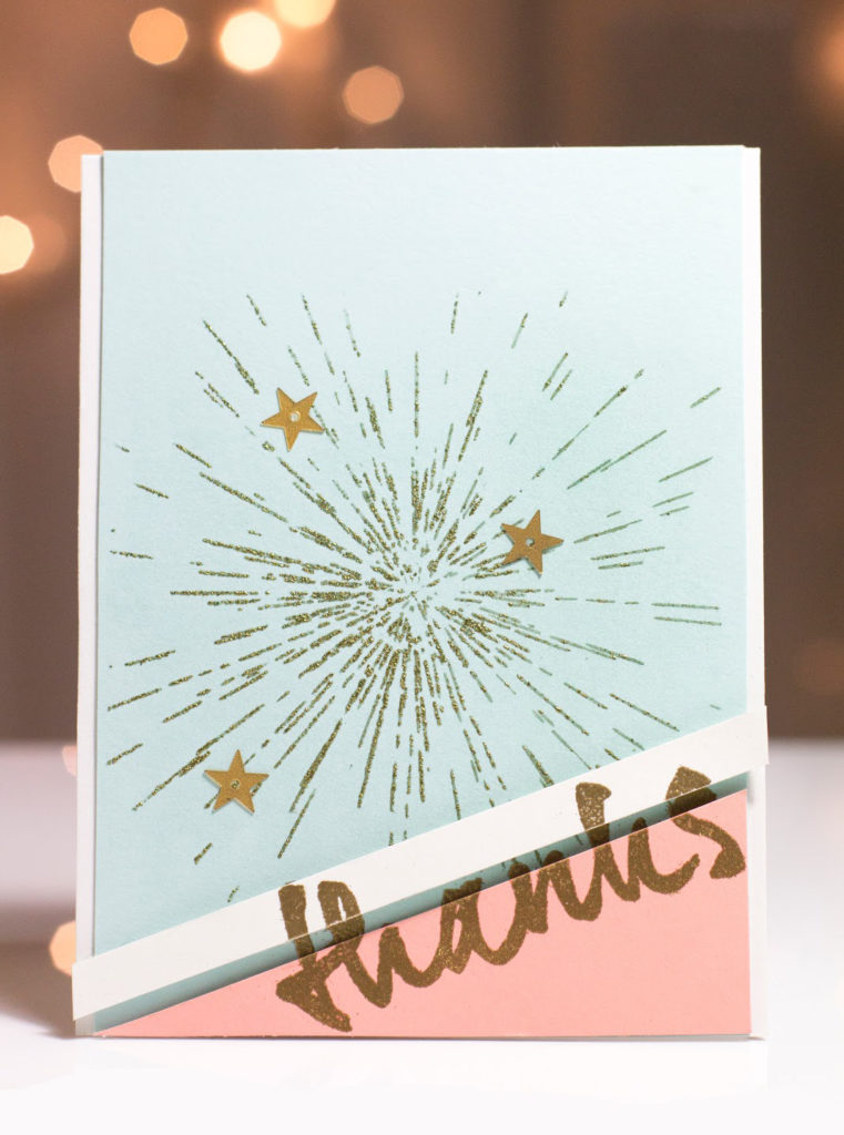 Starburst Thanks Card by Taheerah Atchia