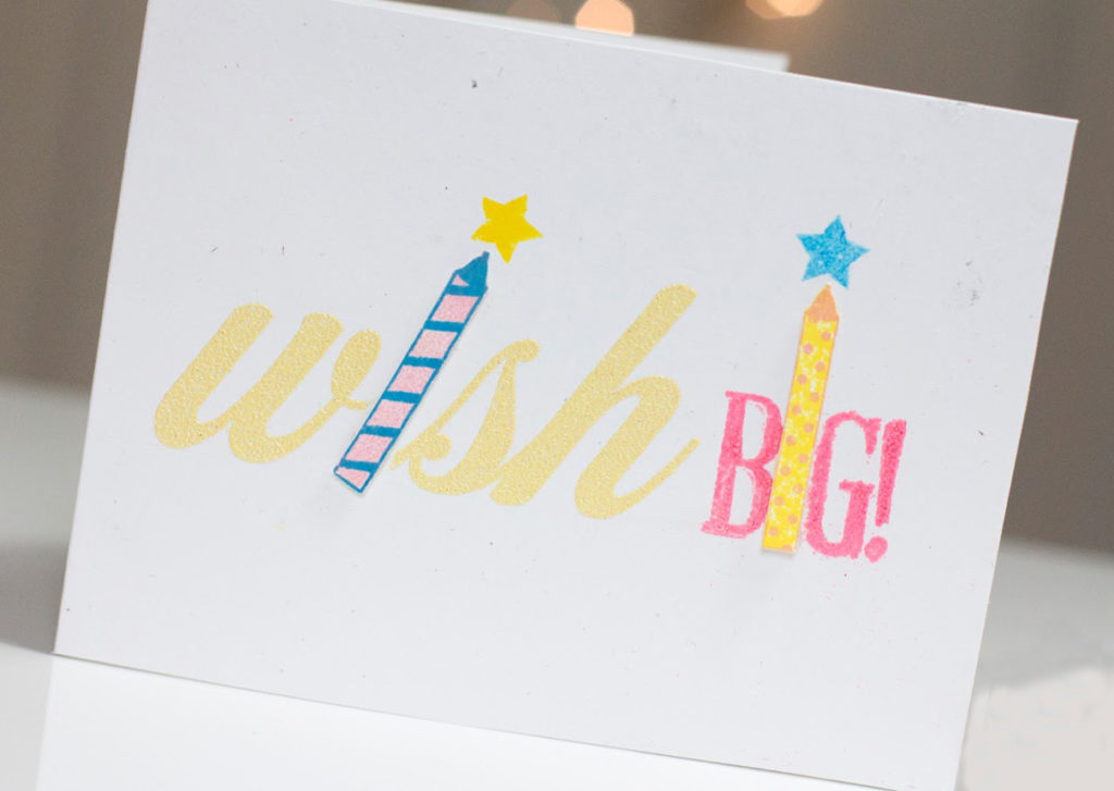 Wish Big Birthday Candles card by Taheerah Atchia