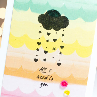 All I Need Is You Love Showers card by Taheerah Atchia