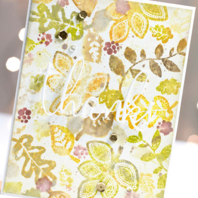 Fall Leaves Thanks card by Taheerah Atchia