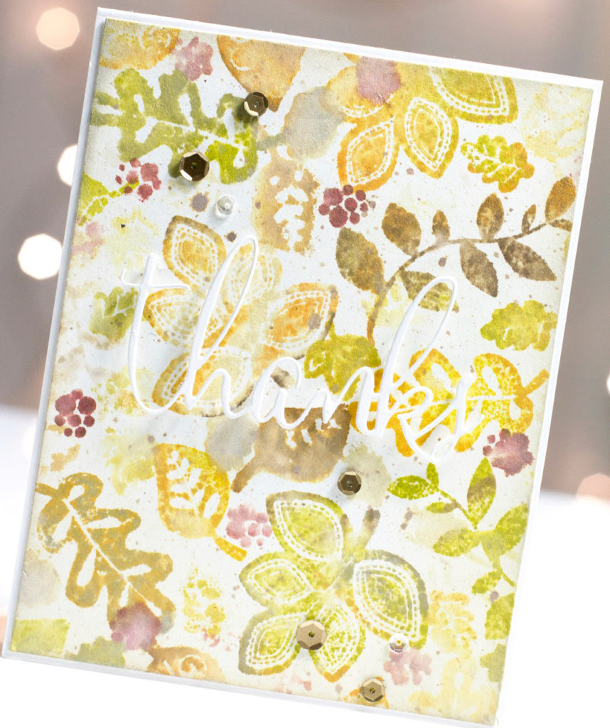 Fall Leaves Thanks card by Taheerah Atchia