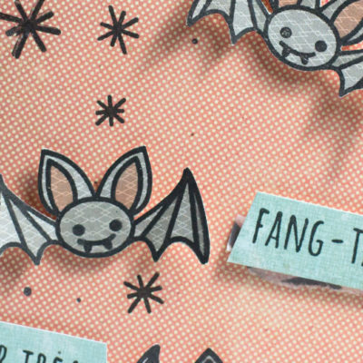 Fang-tastic Halloween card by Taheerah Atchia