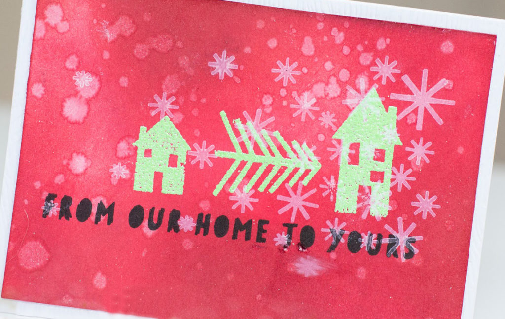 From Our Home to Yours Christmas card by Taheerah Atchia