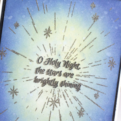 O Holy Night Christmas card by Taheerah Atchia