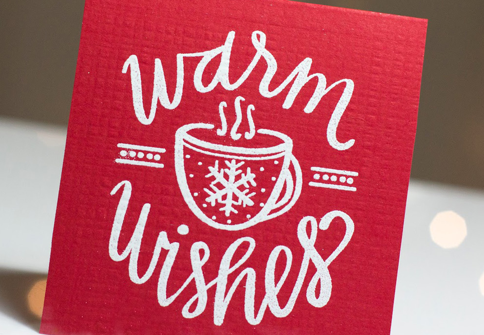 Warm Wishes card by Taheerah Atchia