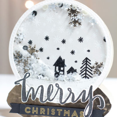 Merry Christmas Shaker Globe Card by Taheerah Atchia