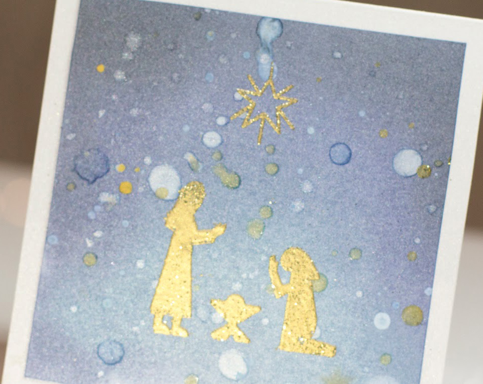 Nativity Scene Christmas card by Taheerah Atchia