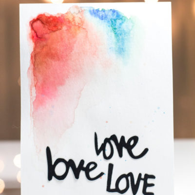 Abstract Painting Love card by Taheerah Atchia