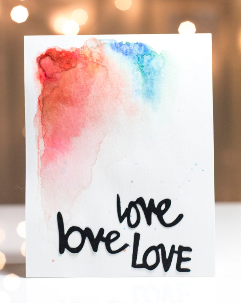 Abstract Painting Love card by Taheerah Atchia