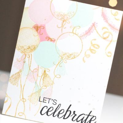 Celebration Balloons card by Taheerah Atchia