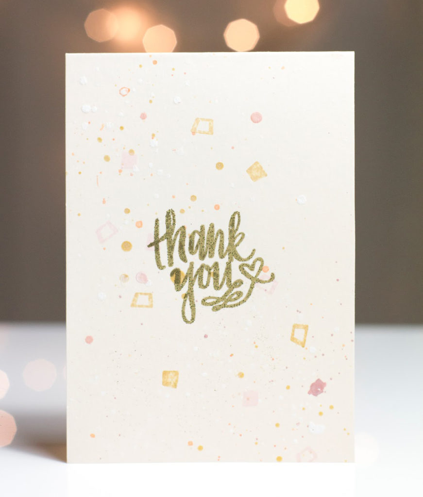 Confetti Thank You card by Taheerah Atchia