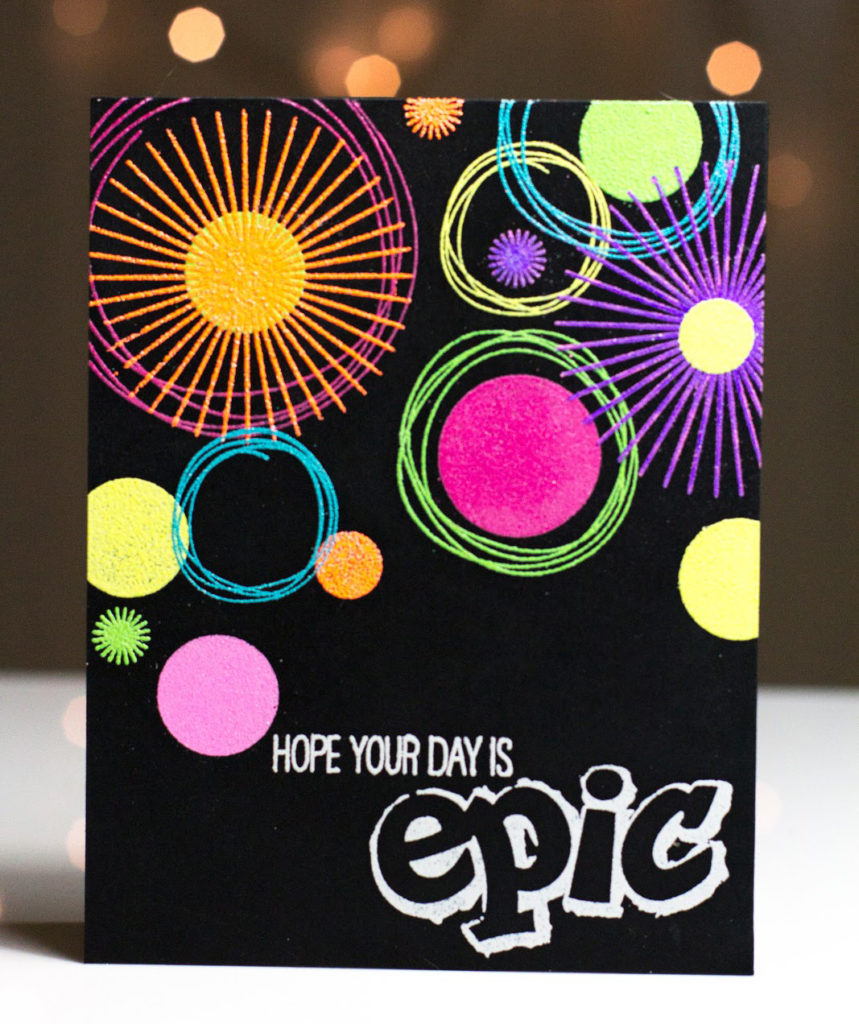 Epic Neon card by Taheerah Atchia