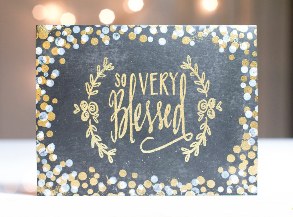 So Very Blessed Confetti card by Taheerah Atchia