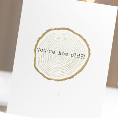 Tree Rings Birthday card by Taheerah Atchia