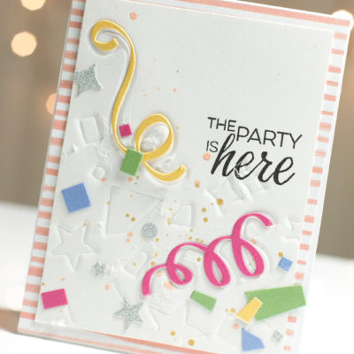 Confetti Party card by Taheerah Atchia