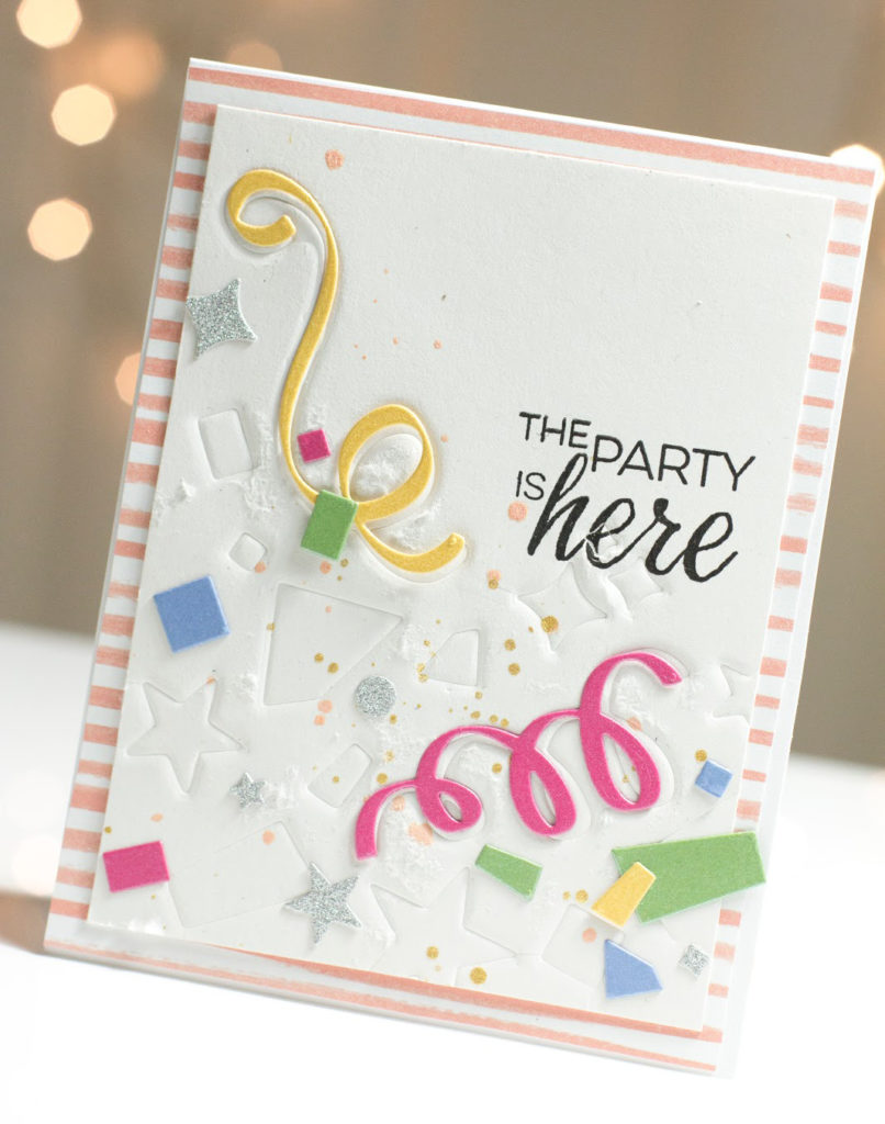 Confetti Party card by Taheerah Atchia