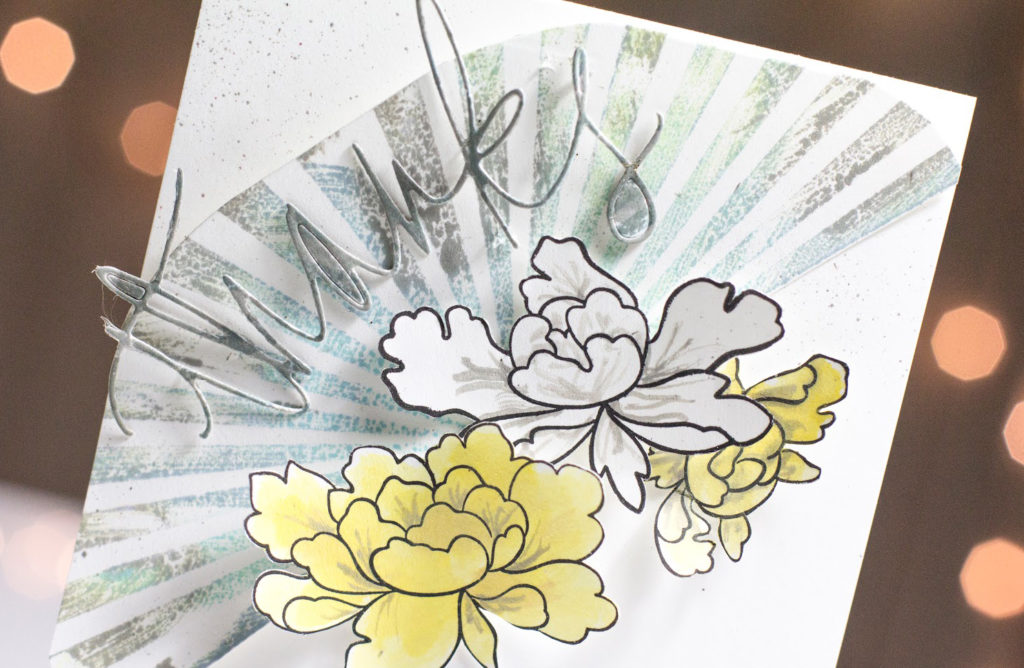 Sunburst Floral Thanks card by Taheerah Atchia
