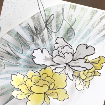 Sunburst Floral Thanks card by Taheerah Atchia