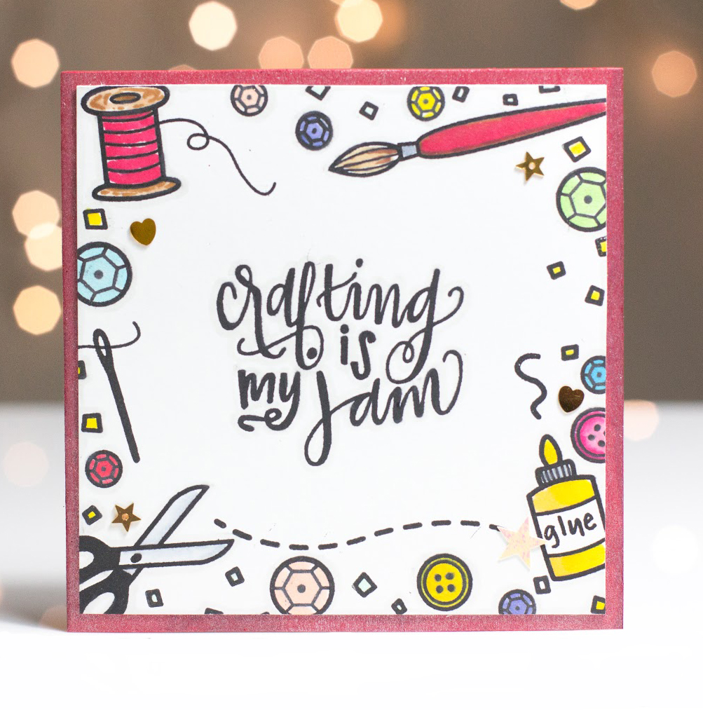 Crafting Is My Jam card by Taheerah Atchia