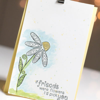 Friendship Flower card by Taheerah Atchia
