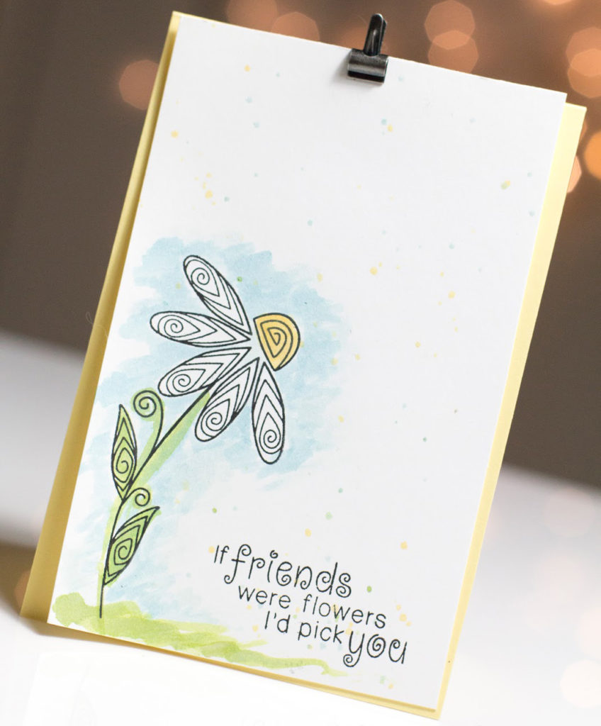 Friendship Flower card by Taheerah Atchia