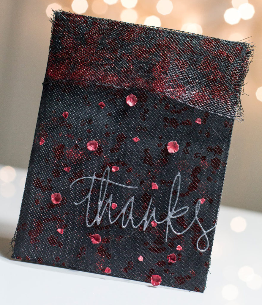 Lacy Floral Thanks card by Taheerah Atchia