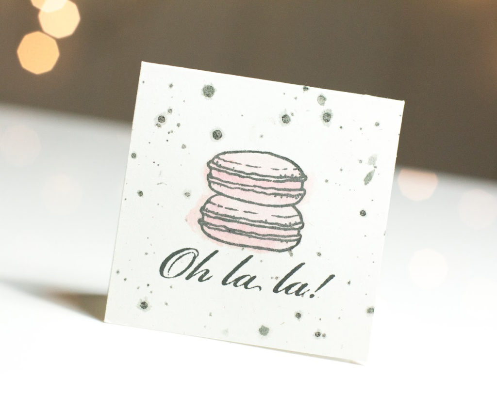 Sweet Macarons card by Taheerah Atchia