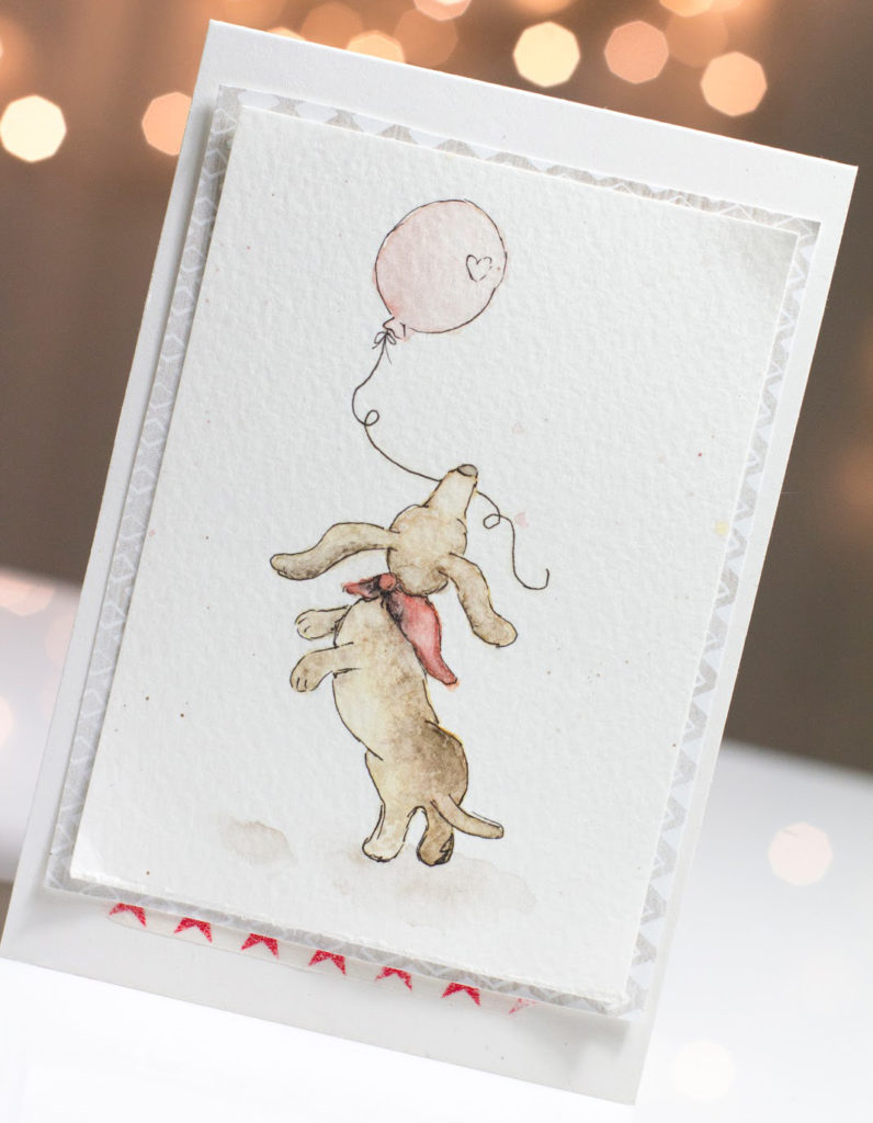 Playful Doxie Friendship card by Taheerah Atchia