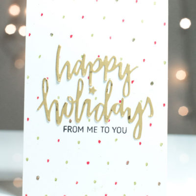 Happy Holidays card by Taheerah Atchia