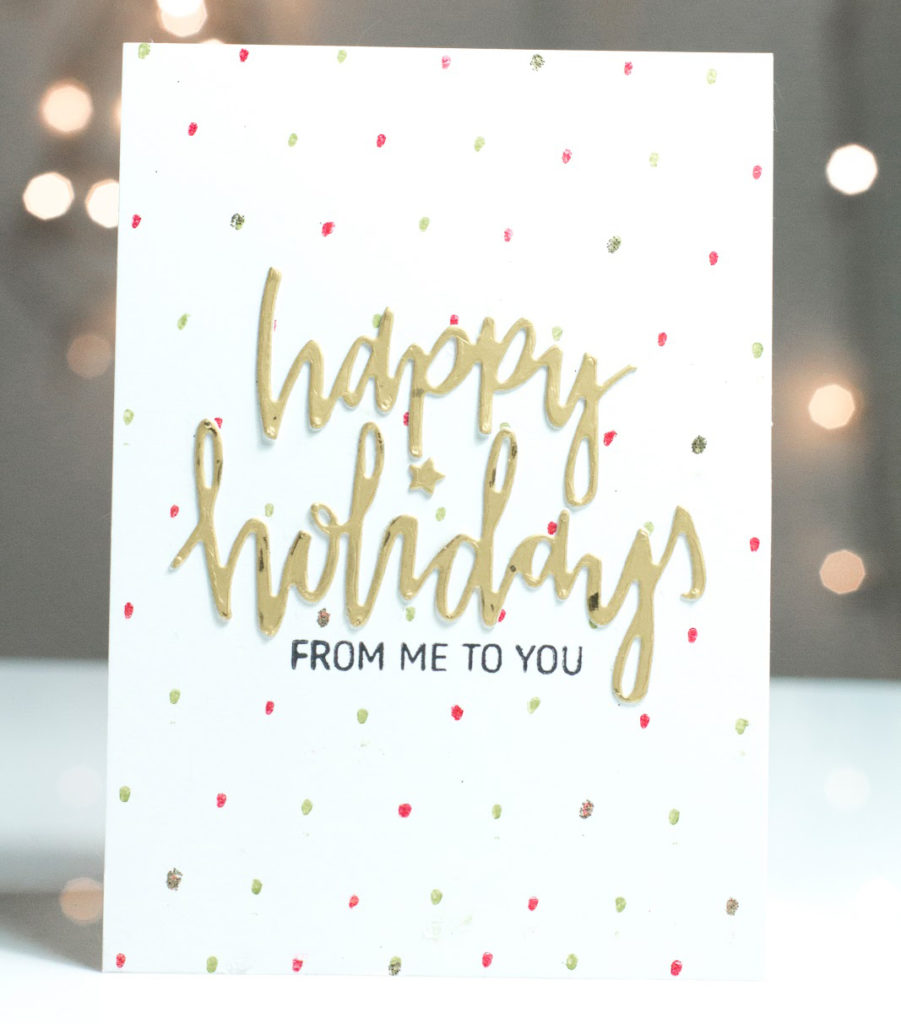 Happy Holidays card by Taheerah Atchia