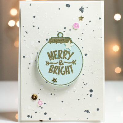 Merry & Bright Ornament card by Taheerah Atchia