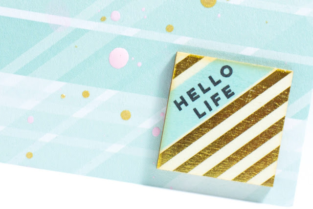 Close-up of Hello Life card by Taheerah Atchia