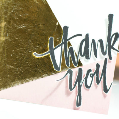 Colour Block Thank You Card-by Taheerah Atchia Close-Up