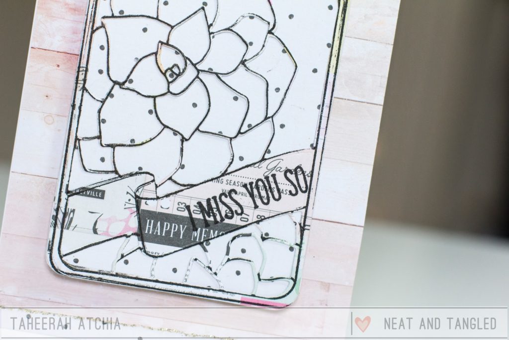 I Miss You Succulent Card by Taheerah Atchia