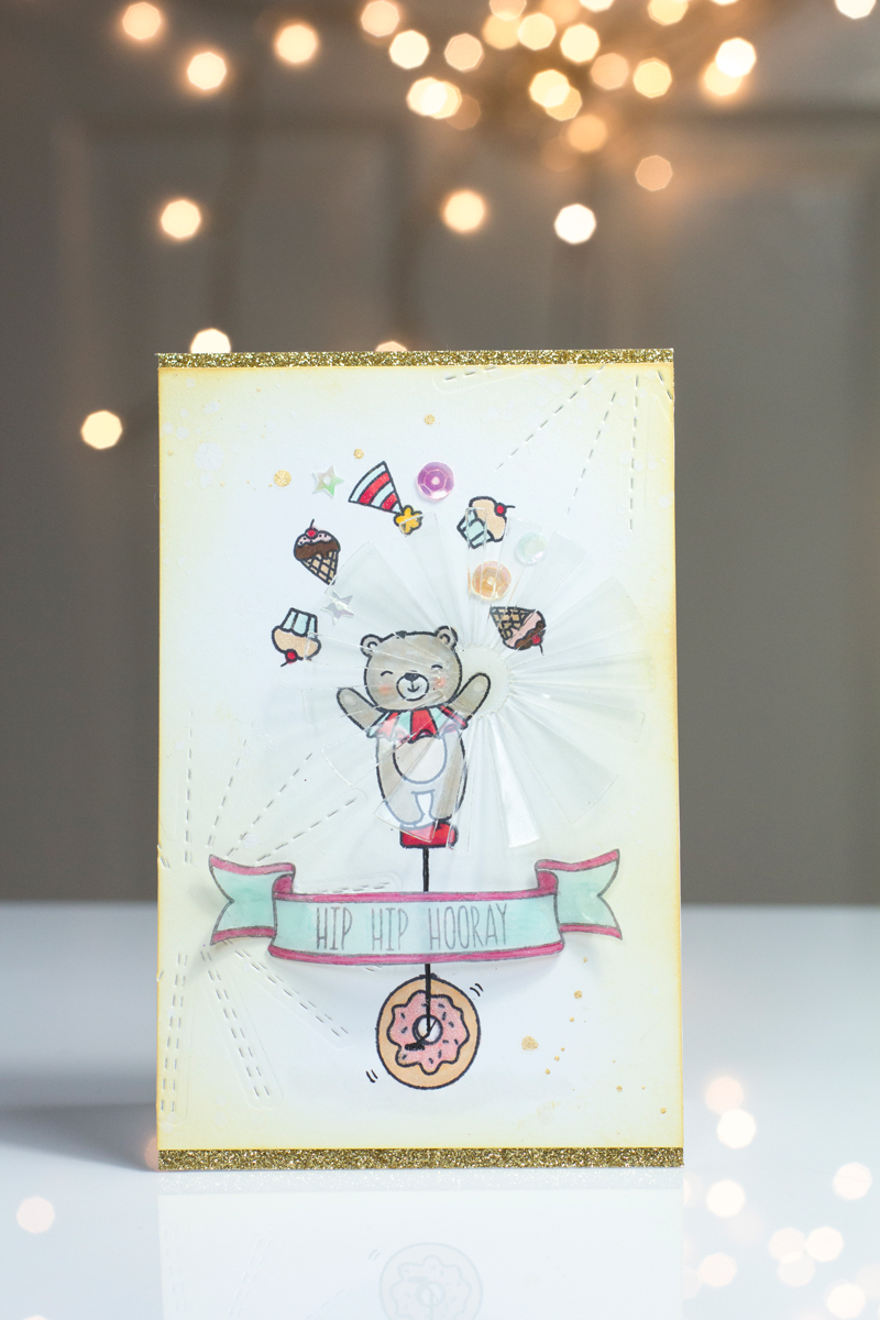 Unicycle Bear Card by Taheerah Atchia