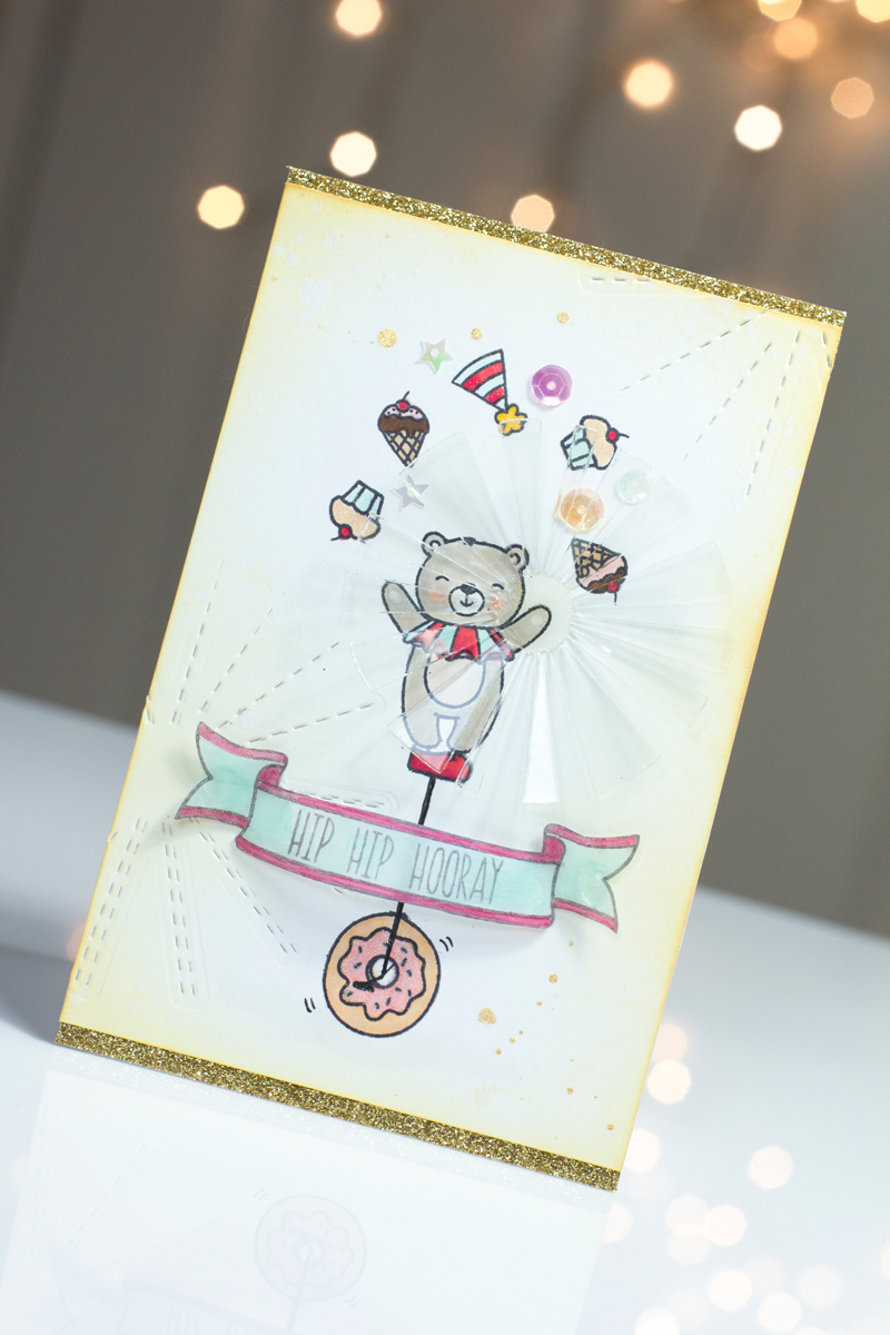 Unicycle Bear Card by Taheerah Atchia