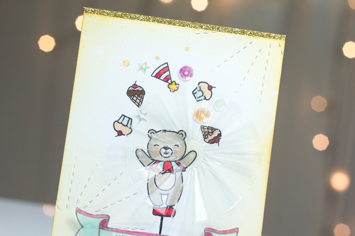 Unicycle Bear Card by Taheerah Atchia