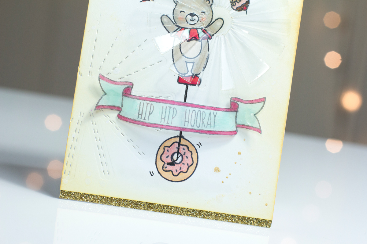 Unicycle Bear Card by Taheerah Atchia