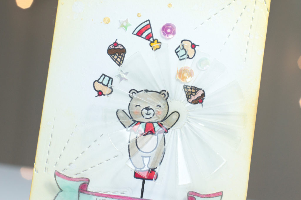 Unicycle Bear Card by Taheerah Atchia