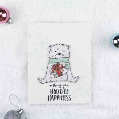 Beary Merry Holiday Happiness Card by Taheerah Atchia