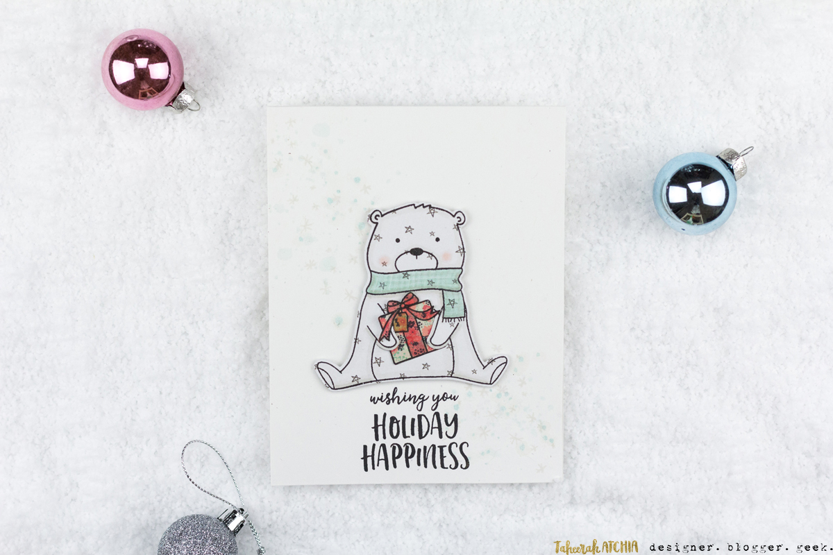 Beary Merry Holiday Happiness Card by Taheerah Atchia