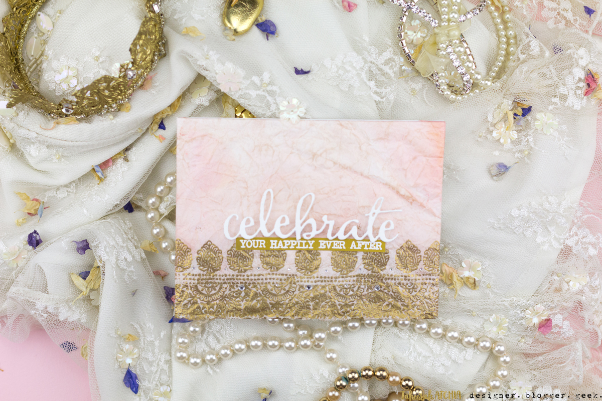 Celebrate Your Happily Ever After Indian Wedding Card by Taheerah Atchia